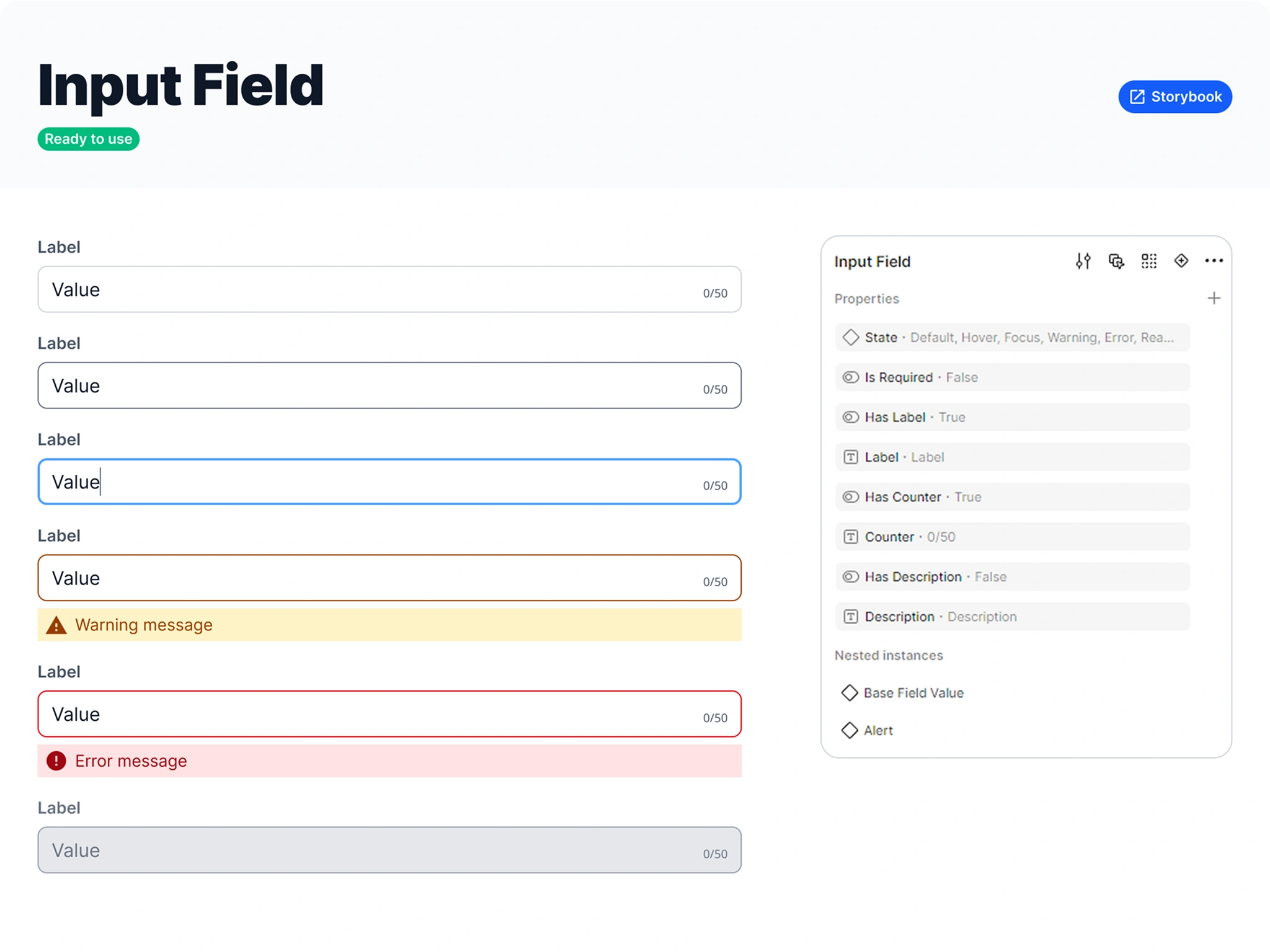 Input fields play a crucial role in a CMS, and this component addresses every aspect.