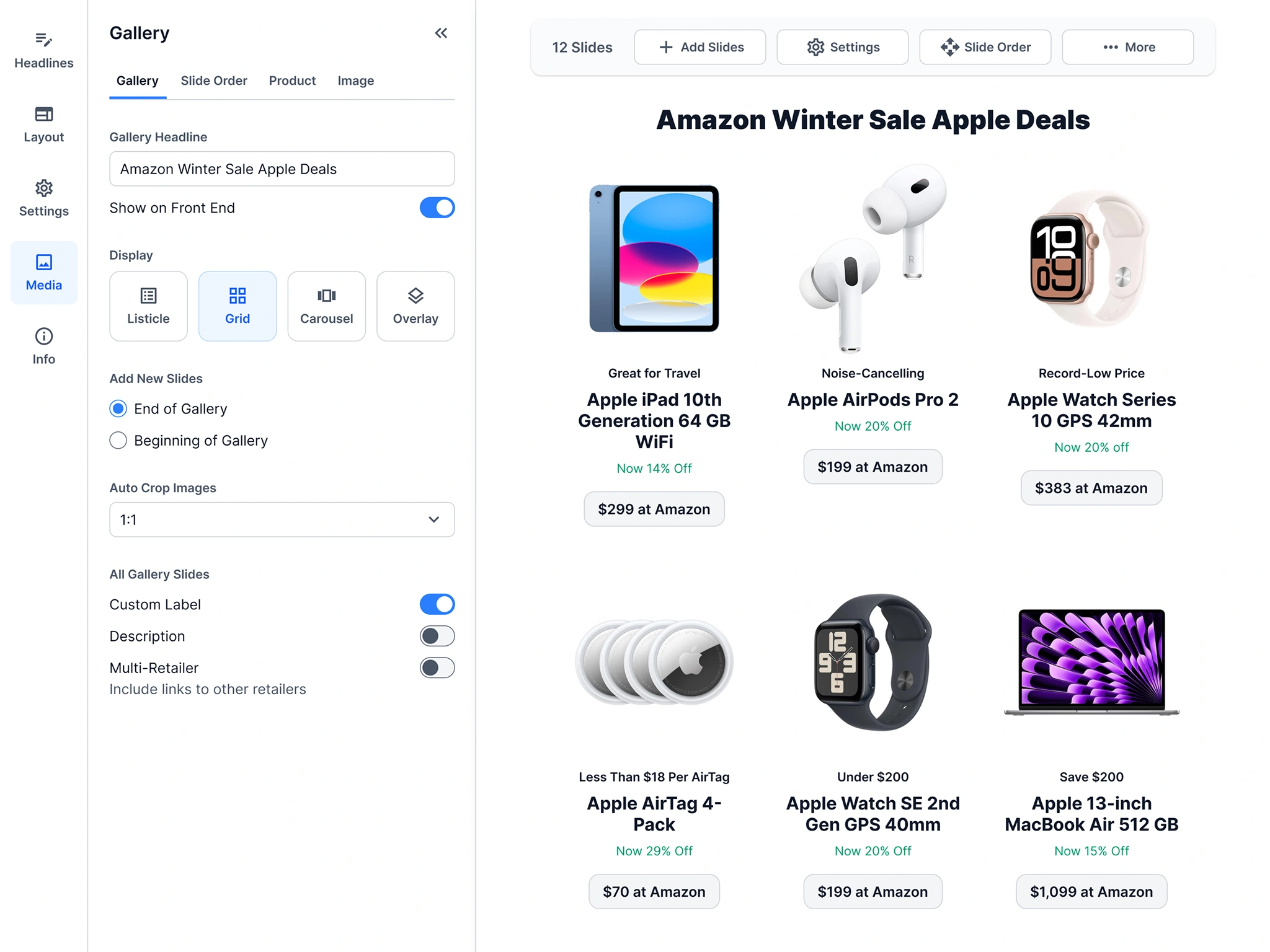 This is an example of a grid gallery.